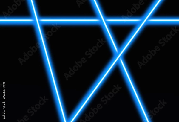 Fototapeta abstract blue star