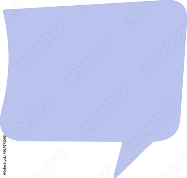 Obraz Speech bubbles hand drawn sketch vector image. Vector set hand drawn chat bubble.