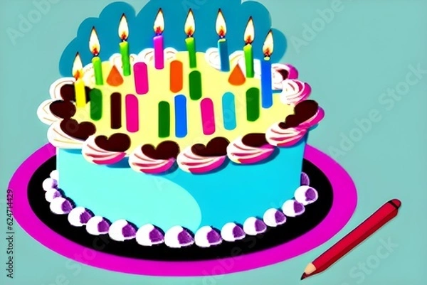 Obraz cake. Generative AI