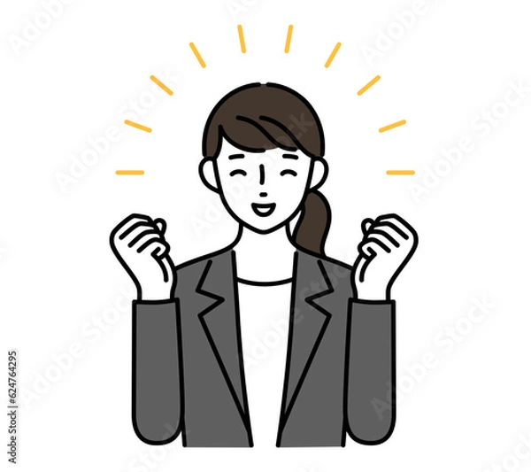 Obraz 励ます女性のイラスト	アイコン