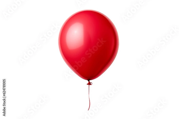 Obraz red balloon isolated on white background