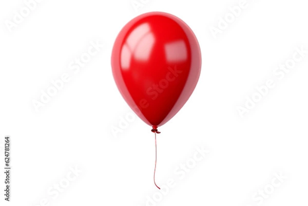 Obraz red balloon isolated on white background