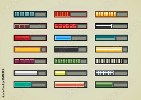 Fototapeta retro game bars