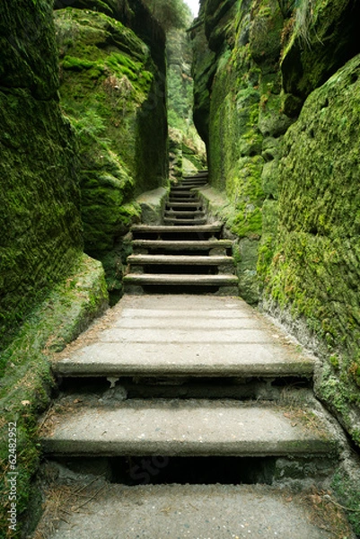 Obraz Schwedenlöcher bei Rathen (Sächsische Schweiz)