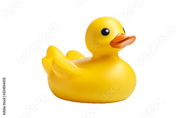 Obraz rubber duck isolated on white background