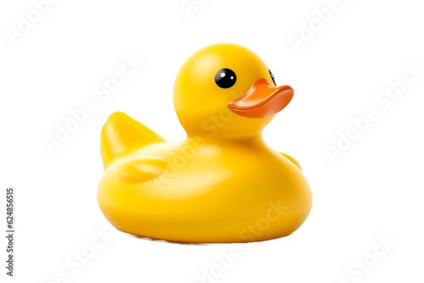 Obraz rubber duck isolated on white background