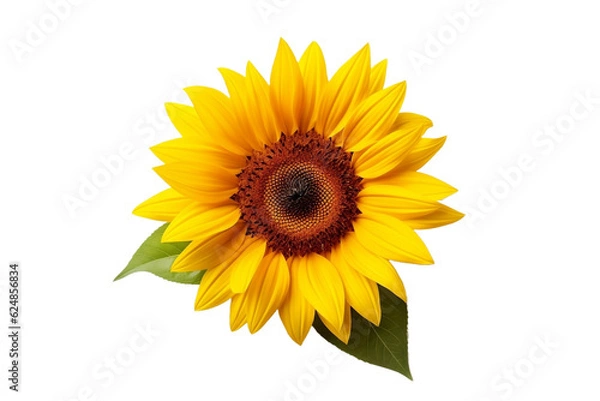 Obraz sunflower isolated on white backgorund