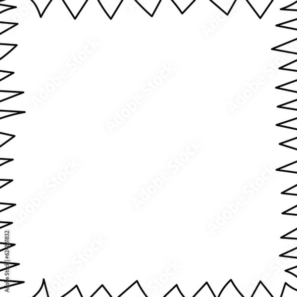 Fototapeta Simple Vector Grunge Frame Black And White