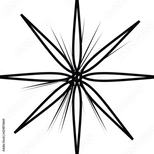 Obraz Flower Icon Vector On White Background