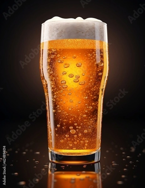 Fototapeta Happiness of Beer Day Oktoberfest poster