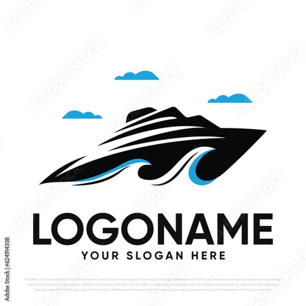Fototapeta Ship Logo Design