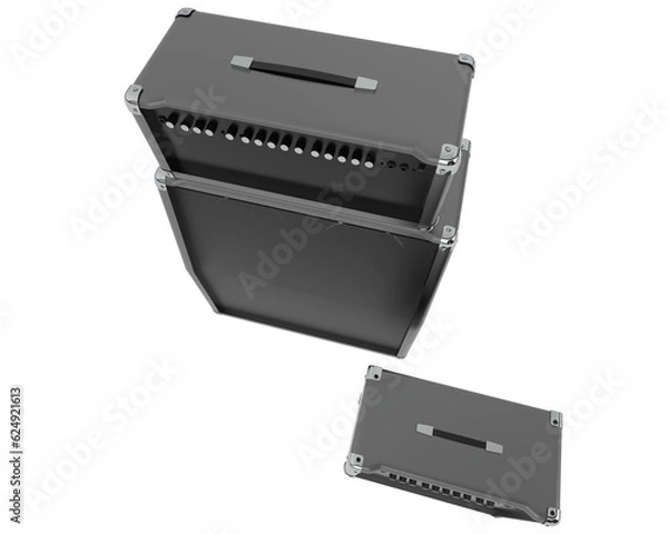 Obraz Speakers isolated on transparent background. 3d rendering - illustration