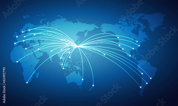 Obraz Globalny obraz sieci