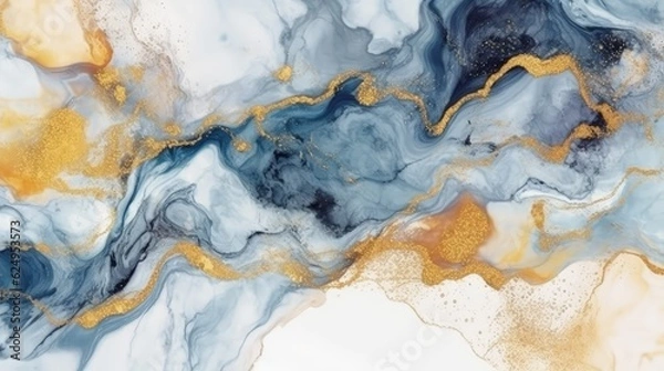 Obraz Abstract marble texture background. AI generated