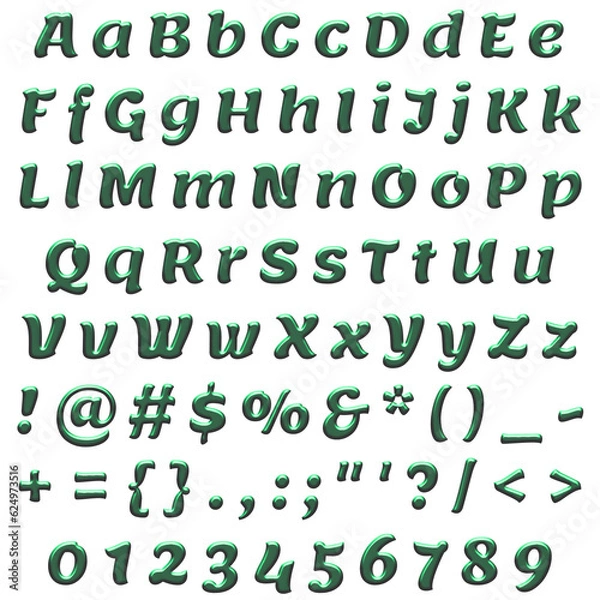 Fototapeta Decorative Alphabet Set