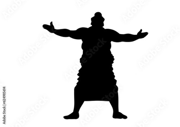 Fototapeta 相撲　横綱のシルエット