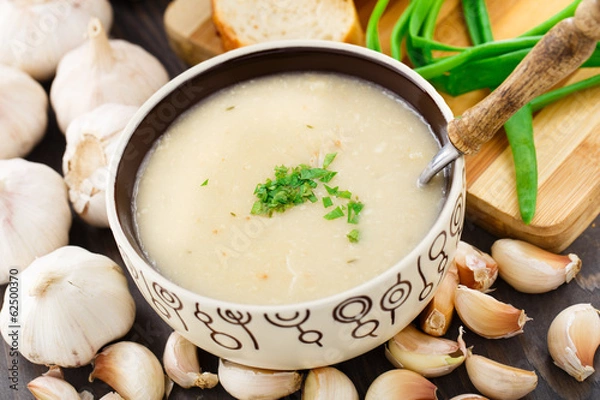 Obraz Zupa krem ​​czosnkowa