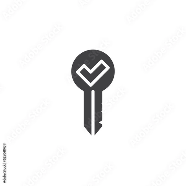 Fototapeta Password key protected vector icon