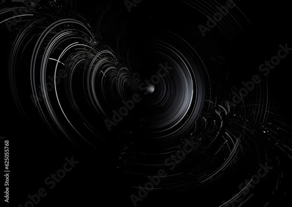 Fototapeta Abstract music vibrations black background