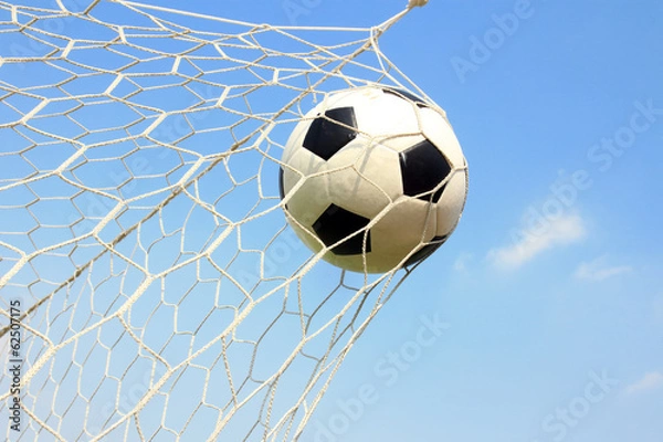 Fototapeta piłka nożna w sieci