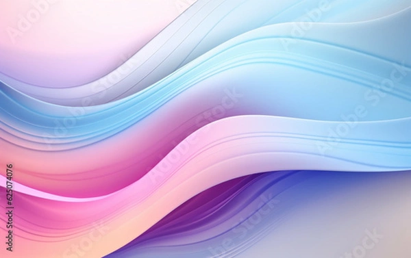 Fototapeta Abstract wave background whit pastel colors abstract liquid lines whit vibrant colors smooth
