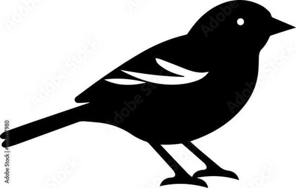Obraz Sparrow silhouette icon 2