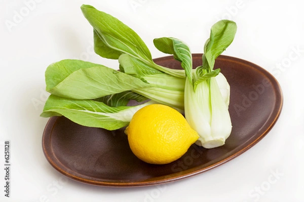 Fototapeta pak choi & lemon