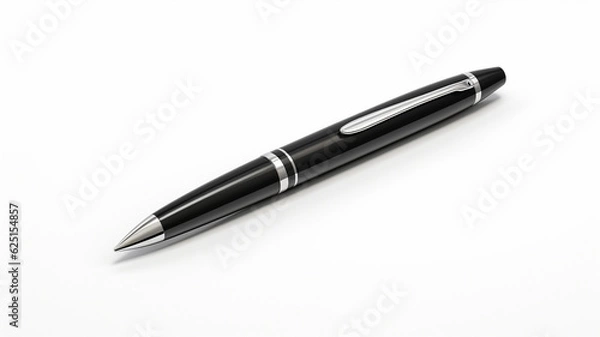 Obraz Black ballpoint pen. Generative AI.