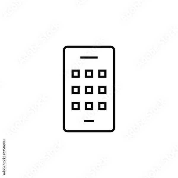 Fototapeta Phone call icon Mobile , Hotline, Smartphone icon Mobile apps. smart phone. Cellphone pictogram isolated on white background. Telephone button, vector, sign, symbol