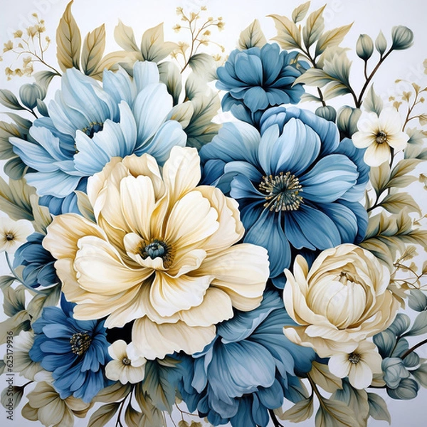 Fototapeta The pattern of the flower can be applied to the pattern of the fabric or clothing.