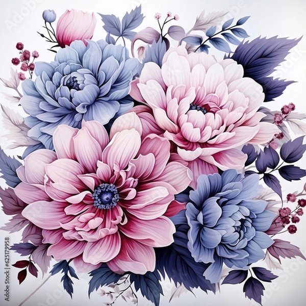 Fototapeta The pattern of the flower can be applied to the pattern of the fabric or clothing.