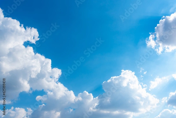 Obraz Beautiful cloud in blue sky.