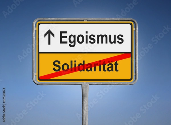 Obraz Solidarität / Egoismus