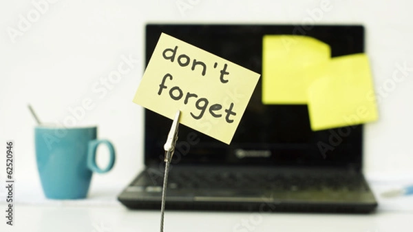 Obraz Don't forget memo