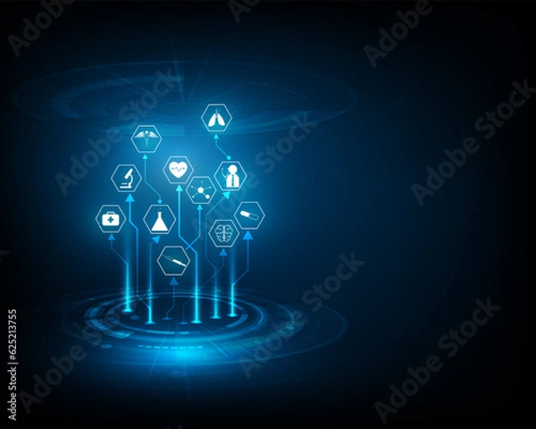 Obraz medical background symbol design