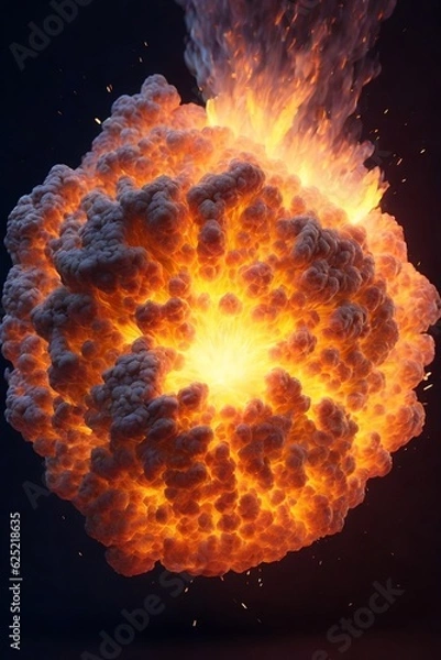 Fototapeta explosion of fire 