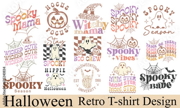 Obraz Halloween Retro SVG Bundle.