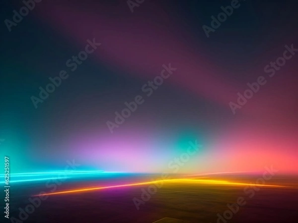 Obraz Futuristic white, back, red, blue, yellow, Hologram, Pastel, Modern Technology cyberpunk illustration art abstract background generative ai