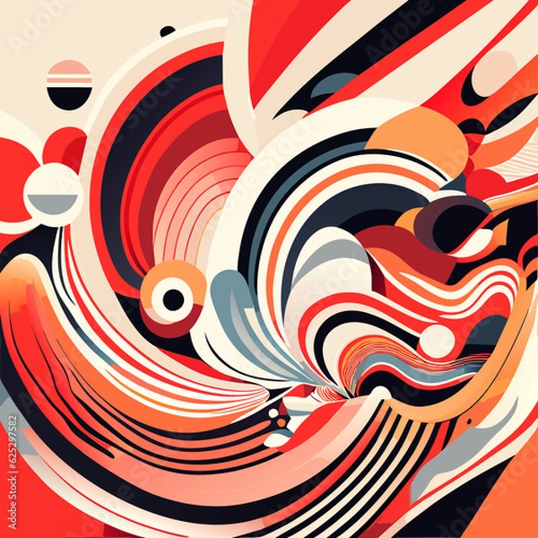 Obraz Abstract colorful background. Generative AI