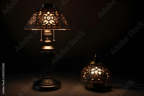 Obraz lamp on the wall. generative ai