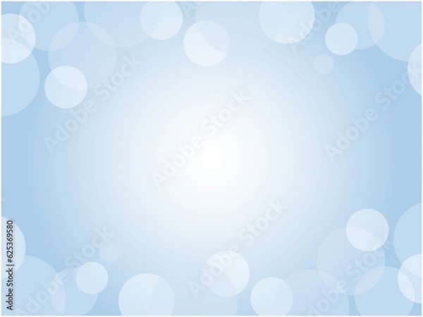 Fototapeta シンプルでかわいい水玉模様のアブストラクト背景_青