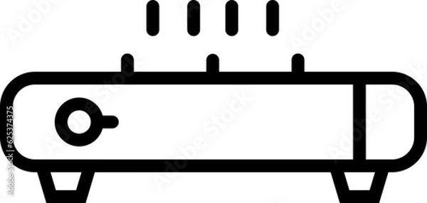 Obraz Cooking stove outline icon