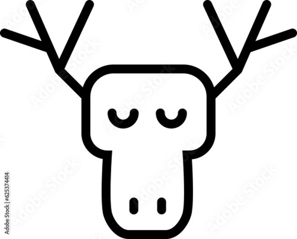 Obraz Wild animal outline icon
