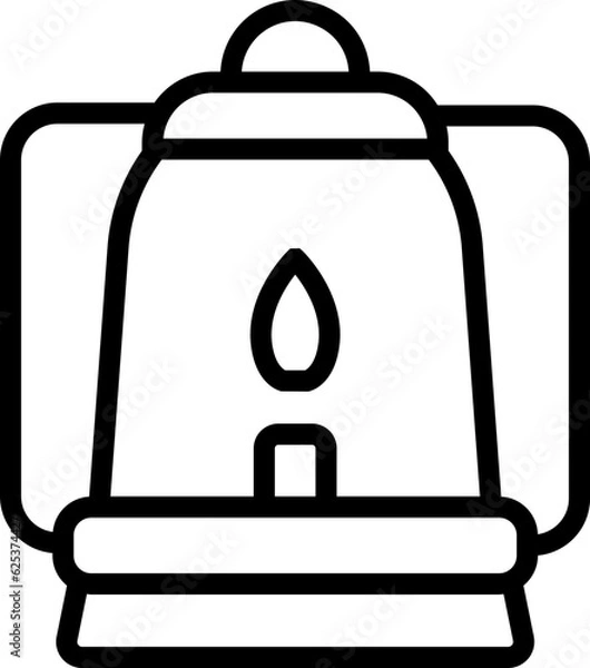 Obraz Lantern outline icon