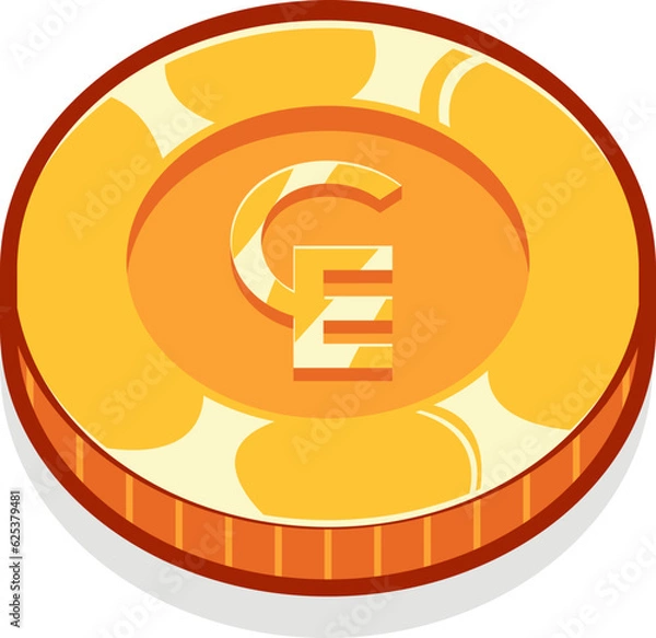 Obraz Ecu gold currency coin