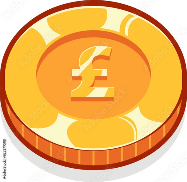 Obraz Pound gold currency coin