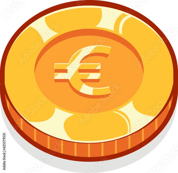 Obraz Euro gold currency coin