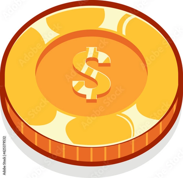 Obraz Us dollar gold currency coin