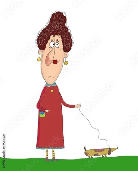Obraz lady with the dog