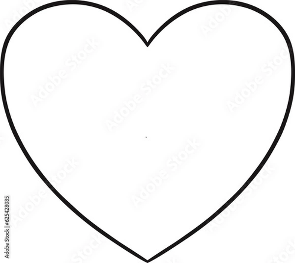 Fototapeta heart shape icon sign symbol  element to decoration png file transparent on happy holiday